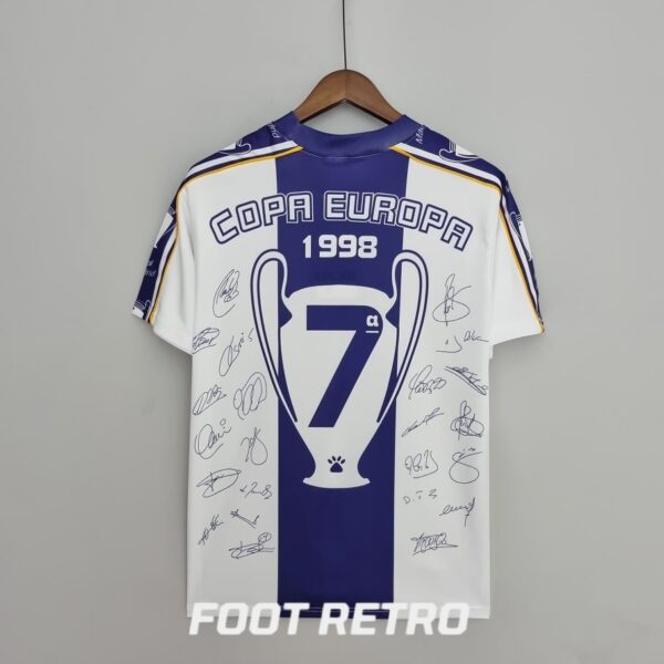 MAILLOT RETRO VINTAGE REAL MADRID LDC 97-98