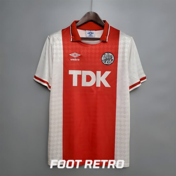 MAILLOT RETRO VINTAGE AJAX BERGKAMP 1989-90