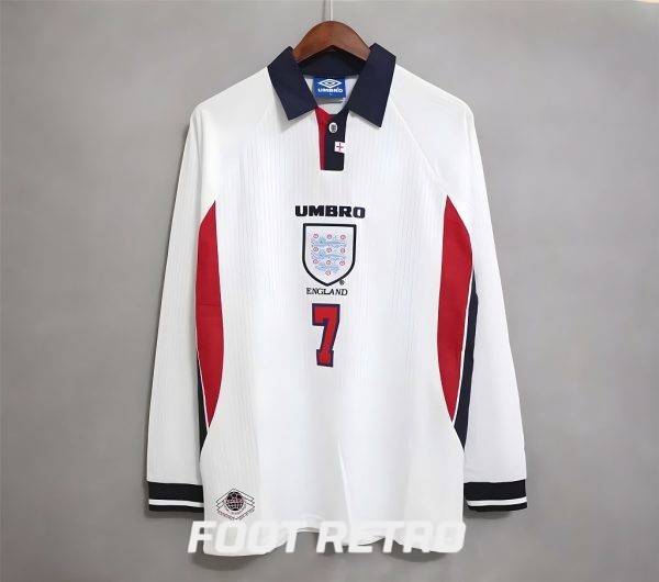 MAILLOT RETRO VINTAGE ANGLETERRE BECKHAM 1998 (02)