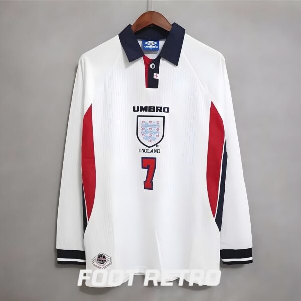 MAILLOT RETRO VINTAGE ANGLETERRE BECKHAM 1998