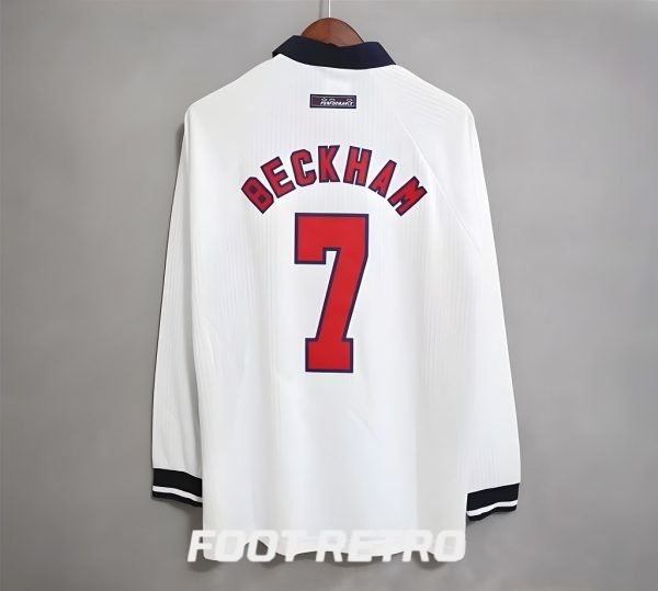 MAILLOT RETRO VINTAGE ANGLETERRE BECKHAM 1998 (1)