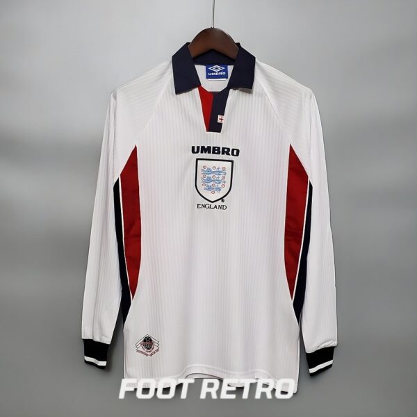 MAILLOT RETRO VINTAGE ANGLETERRE MANCHES LONGUES 1998