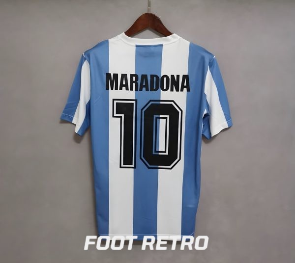 MAILLOT RETRO VINTAGE ARGENTINE MARADONA 1985 (1)