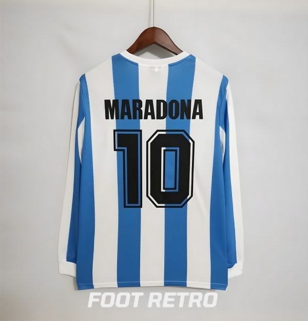 MAILLOT RETRO VINTAGE ARGENTINE MARADONA 86 (1)