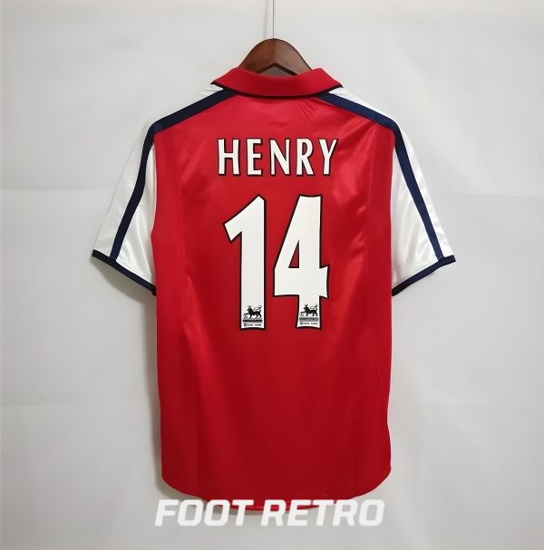 MAILLOT RETRO VINTAGE ARSENAL HENRY 2000-01 (1)