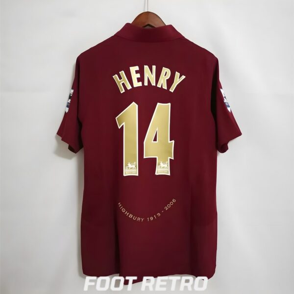 MAILLOT RETRO VINTAGE ARSENAL HENRY 2005-06