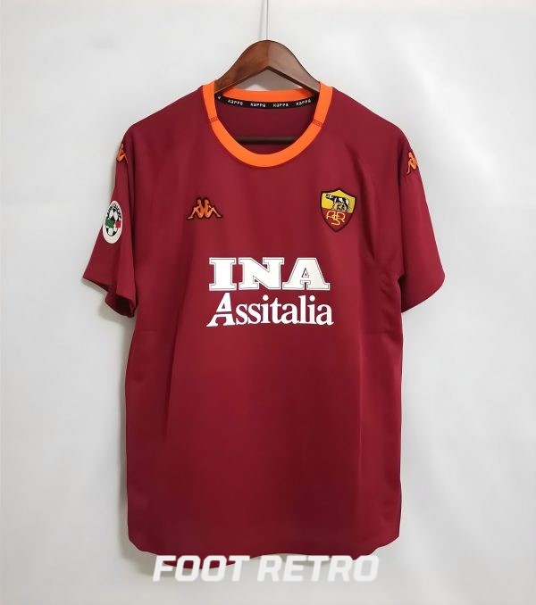 MAILLOT RETRO VINTAGE AS ROMA BATISTUTA 2000-01 (1)