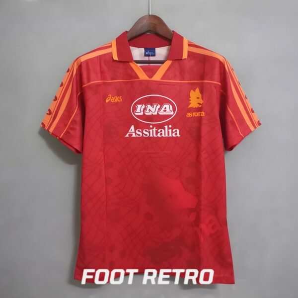 MAILLOT RETRO VINTAGE AS ROMA HOME 1995-96