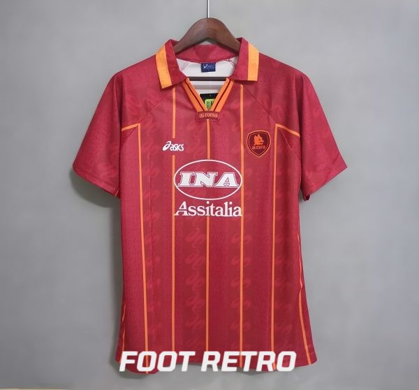 MAILLOT RETRO VINTAGE AS ROMA HOME 1996-97 (1)