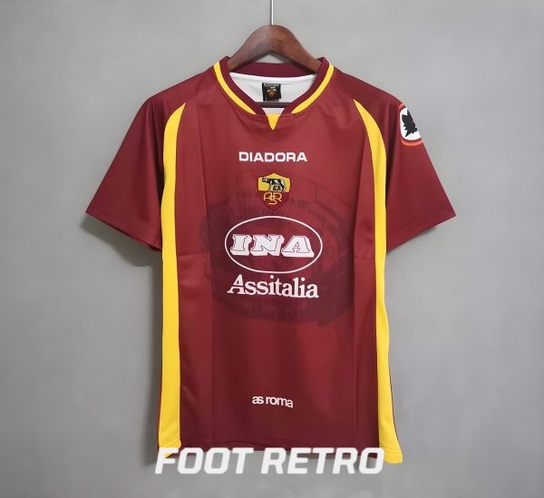 MAILLOT RETRO VINTAGE AS ROMA HOME 1997-98 (1)