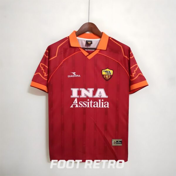 MAILLOT RETRO VINTAGE AS ROMA HOME 1999-00