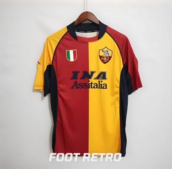 MAILLOT RETRO VINTAGE AS ROMA TOTTI 2001-2002 (2)