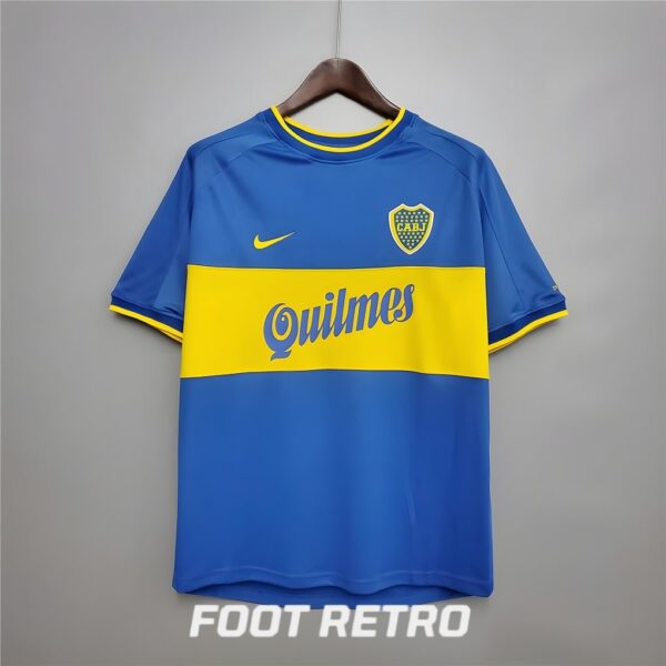 MAILLOT RETRO VINTAGE BOCA JUNIOR HOME 1999-00