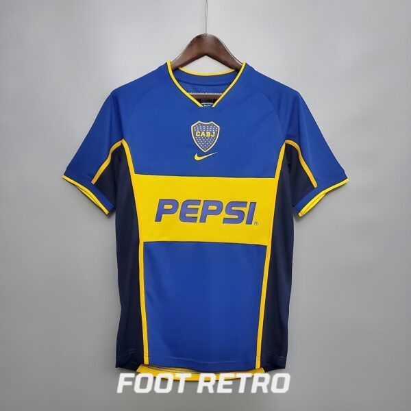 MAILLOT RETRO VINTAGE BOCA JUNIOR HOME 2002