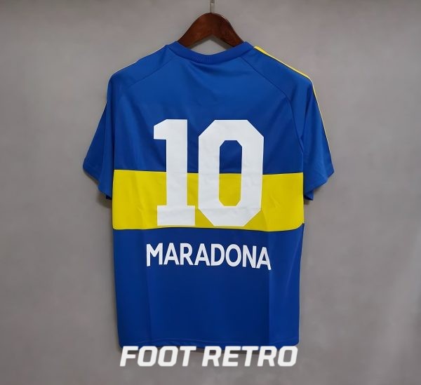 MAILLOT RETRO VINTAGE BOCA JUNIOR HOME MARADONA 1981-82 (1)