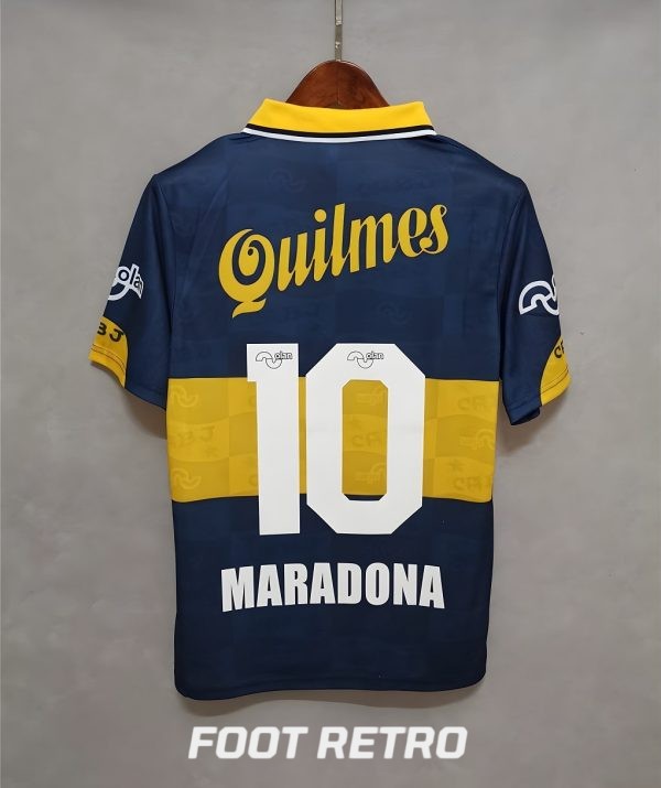 MAILLOT RETRO VINTAGE BOCA JUNIOR MARADONA 1995-96 (1)