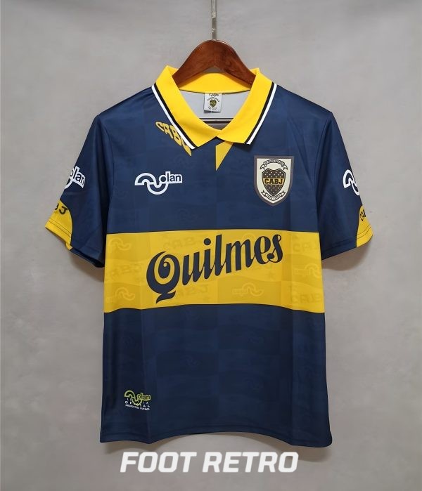 MAILLOT RETRO VINTAGE BOCA JUNIOR MARADONA 1995-96 (2)