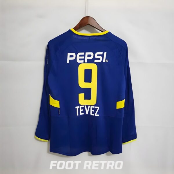 MAILLOT RETRO VINTAGE BOCA JUNIOR TEVEZ 2003-04