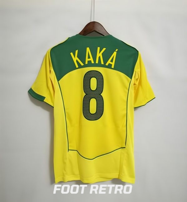 MAILLOT RETRO VINTAGE BRASIL KAKA 2004 (1)