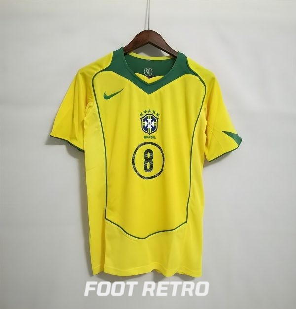 MAILLOT RETRO VINTAGE BRASIL KAKA 2004 (2)