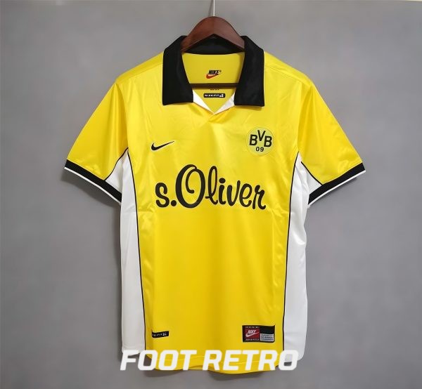 MAILLOT RETRO VINTAGE DORTMUND HOME 1998-99 (1)