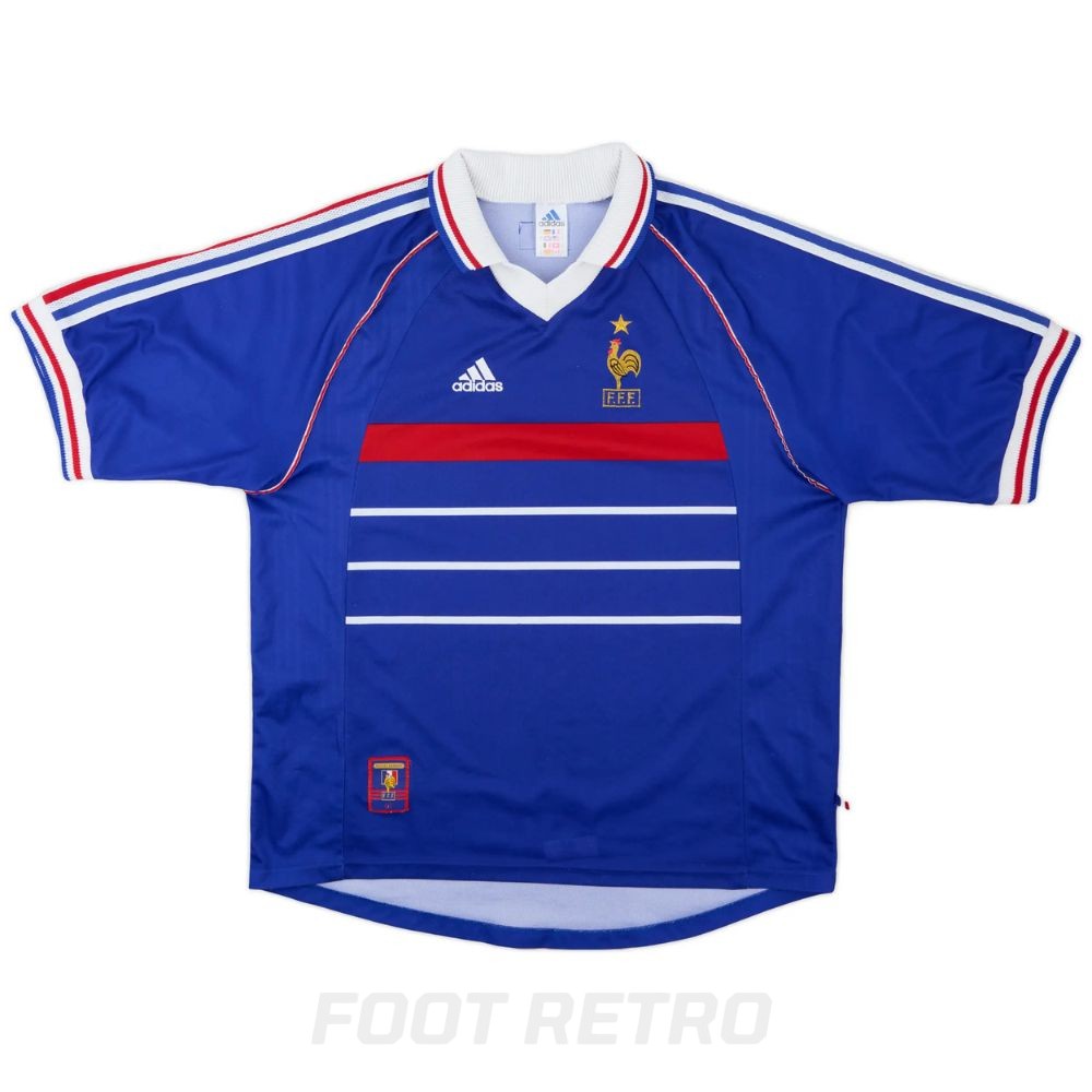 MAILLOT RETRO VINTAGE FRANCE HOME 1998