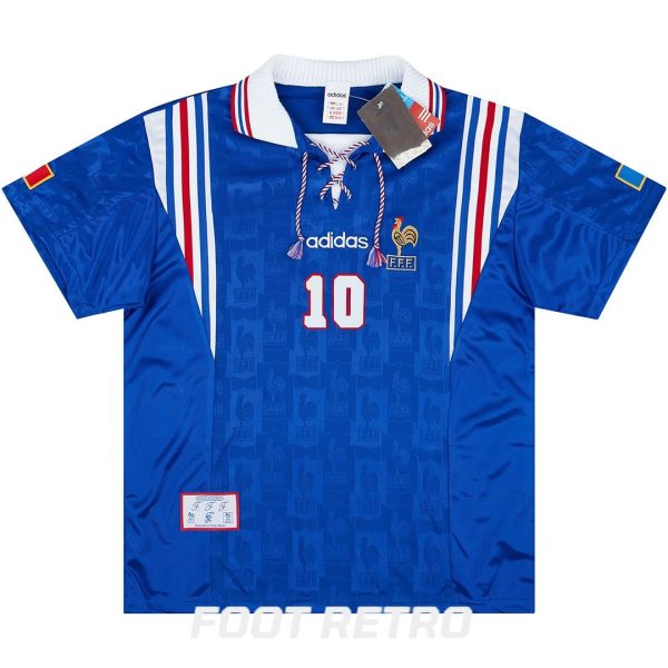MAILLOT RETRO VINTAGE FRANCE ZIDANE 1996 (2)