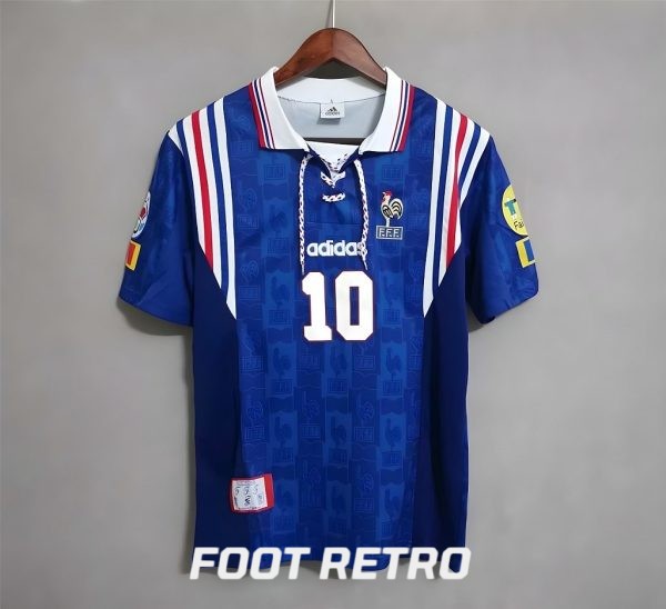 MAILLOT RETRO VINTAGE FRANCE ZIDANE 1996 (2)