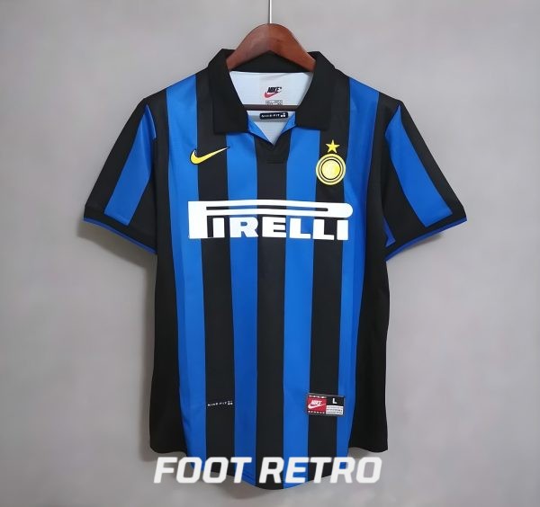 MAILLOT RETRO VINTAGE INTER MILAN RONALDO 1998-99 (2)