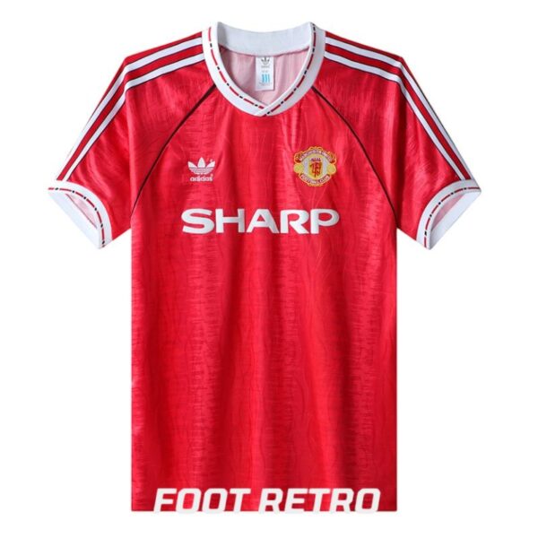 MAILLOT RETRO VINTAGE MANCHESTER UNITED HOME 1991-92