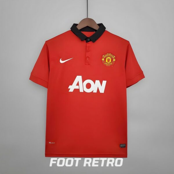 MAILLOT RETRO VINTAGE MANCHESTER UNITED HOME 2013-14