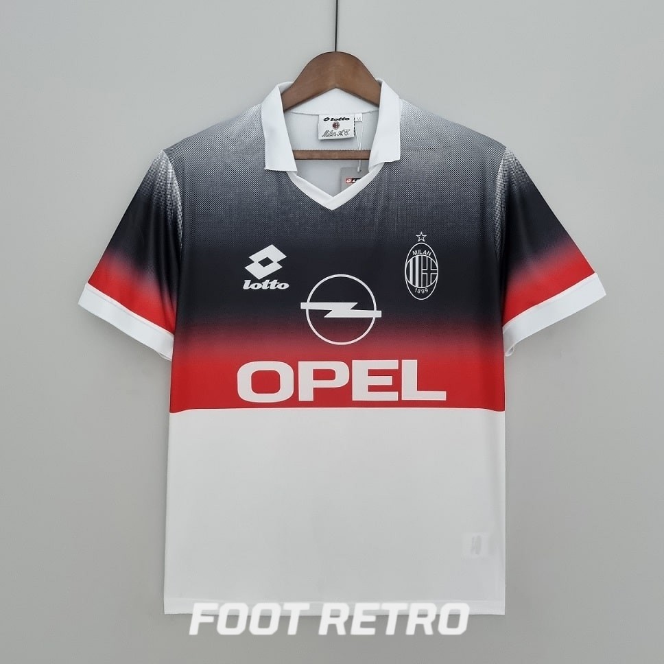 MAILLOT RETRO VINTAGE MILAN AC TRAINING 1995-1996 BLANC