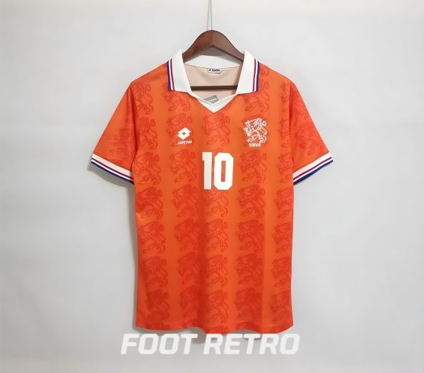 MAILLOT RETRO VINTAGE PAYS BAS BERGKAMP 1995 (2)