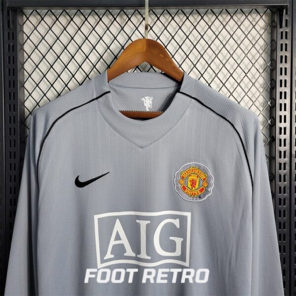 MAILLOT RETRO VINTAGE GOALKEEPER MANCHESTER UNITED 2007-08 MANCHES LONGUES