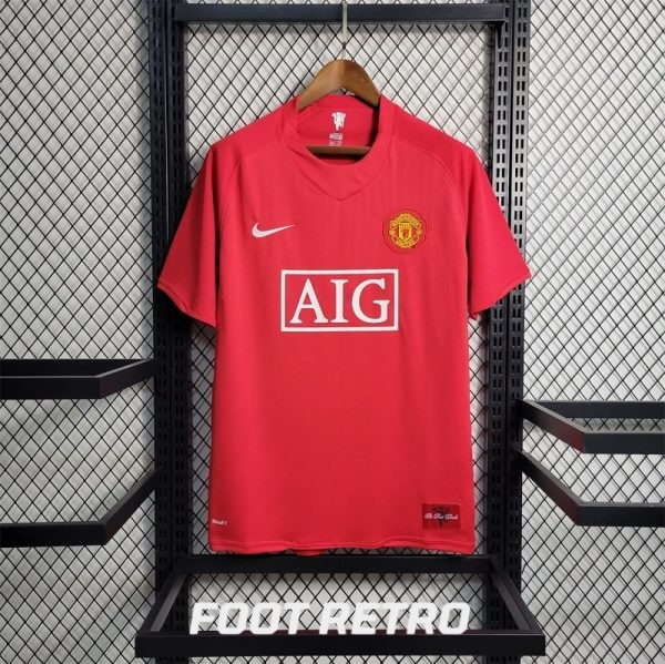 MAILLOT RETRO VINTAGE MANCHESTER UNITED HOME 2007-08 (1)