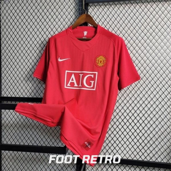 MAILLOT RETRO VINTAGE MANCHESTER UNITED HOME 2007-08 (3)