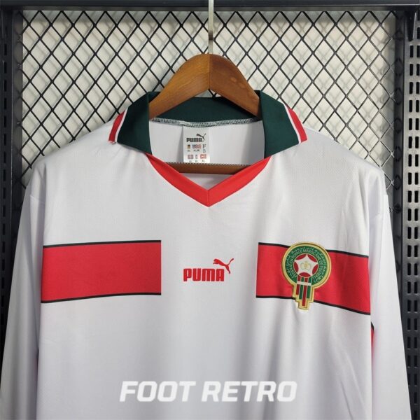 MAILLOT RETRO VINTAGE MAROC AWAY 1998 MANCHES LONGUES