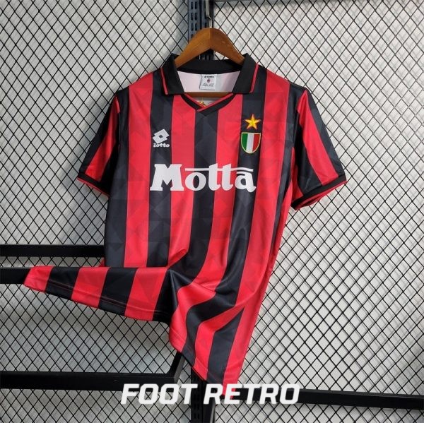 MAILLOT RETRO VINTAGE MILAN AC HOME 1993-94 (3)