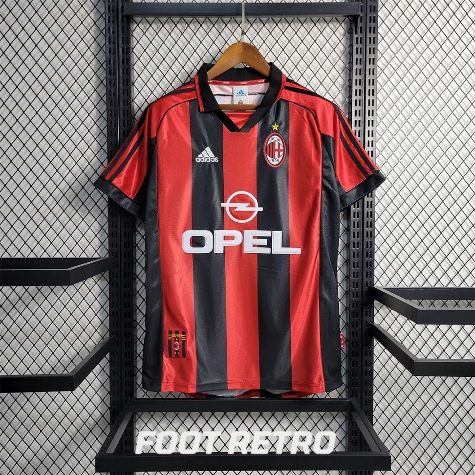 MAILLOT RETRO VINTAGE MILAN AC HOME 1998-00