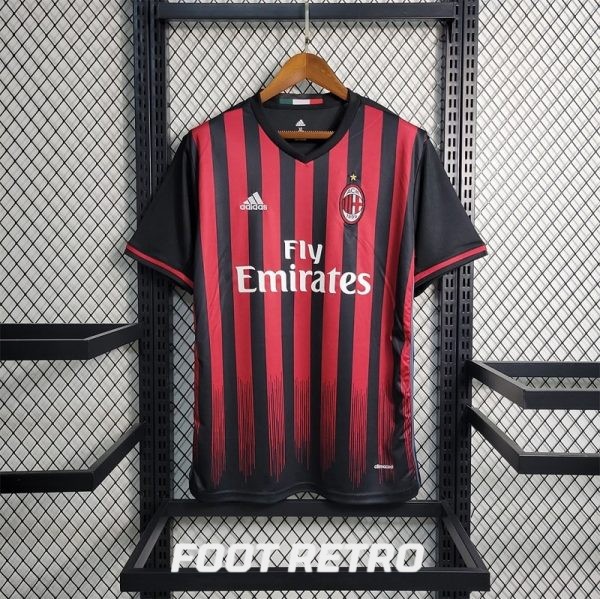 MAILLOT RETRO VINTAGE MILAN AC HOME 2016-17 (1)