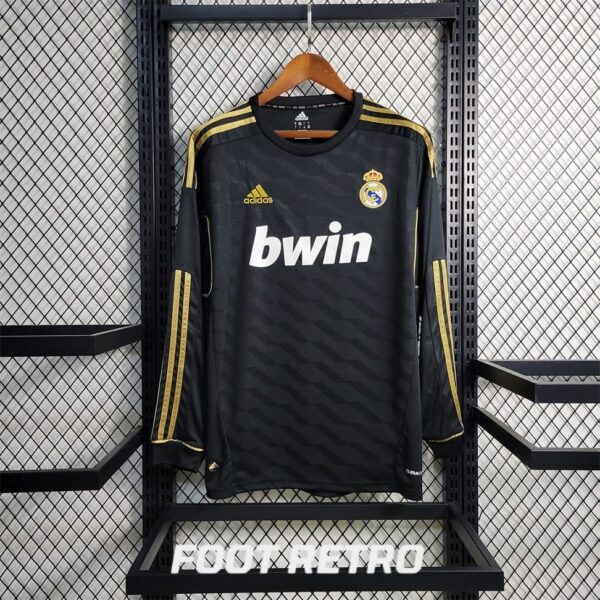 MAILLOT RETRO VINTAGE REAL MADRID AWAY 2011-12 MANCHES LONGUES