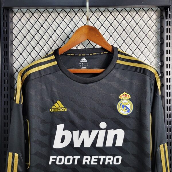 MAILLOT RETRO VINTAGE REAL MADRID AWAY 2011-12 MANCHES LONGUES (3