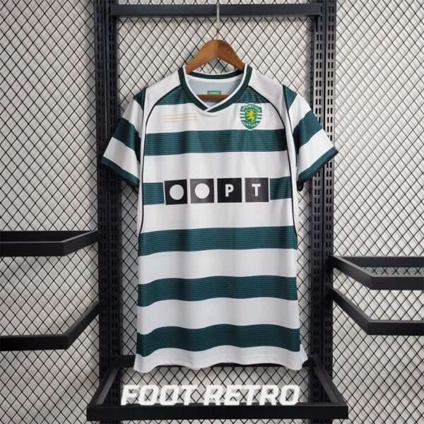 MAILLOT RETRO VINTAGE SPORTING LISBON HOME 2001-03 (1)