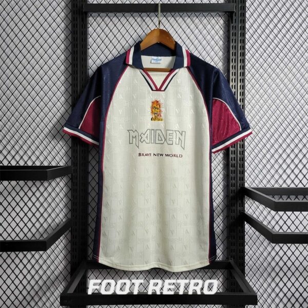 MAILLOT RETRO VINTAGE WEST HAM x IRON MAIDEN AWAY 1999