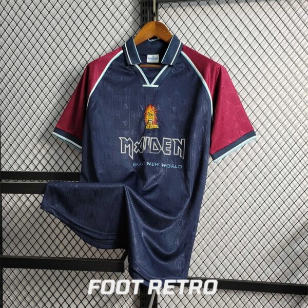 MAILLOT RETRO VINTAGE WEST HAM x IRON MAIDEN HOME 1999