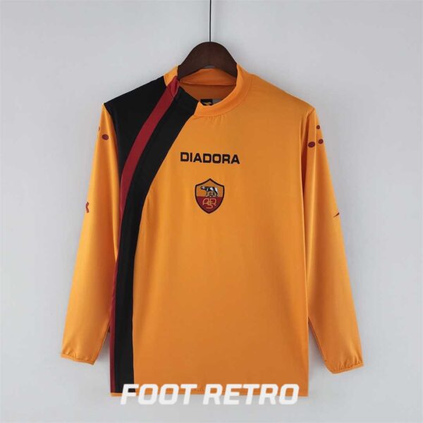 MAILLOT RETRO VINTAGE AS ROMA HOME 2005-06 MANCHES LONGUES