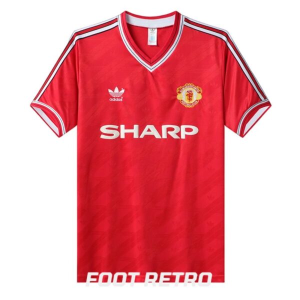 MAILLOT RETRO VINTAGE MANCHESTER UNITED HOME 1986-88