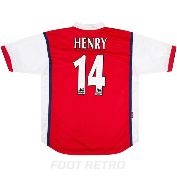 MAILLOT RETRO VINTAGE ARSENAL HENRY 1998-1999