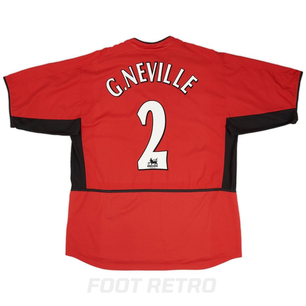 Maillot Manchester United Domicile 2002-2004 Neville