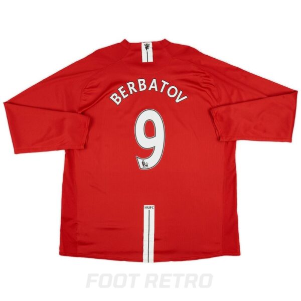 Maillot Manchester United Domicile 2007-2009 Berbatov